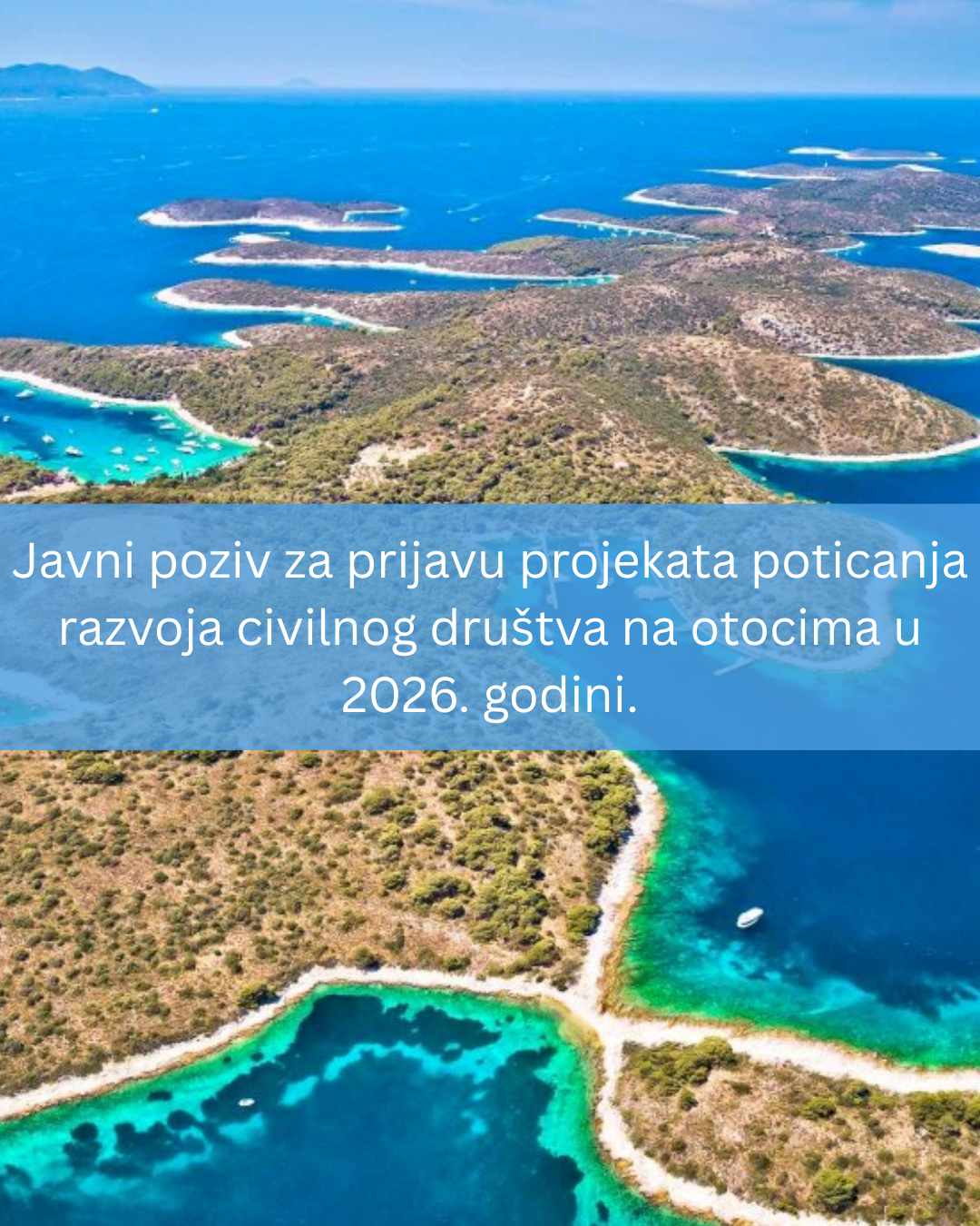 Javni poziv za prijavu projekata poticanja razvoja civilnog društva na otocima u 2026